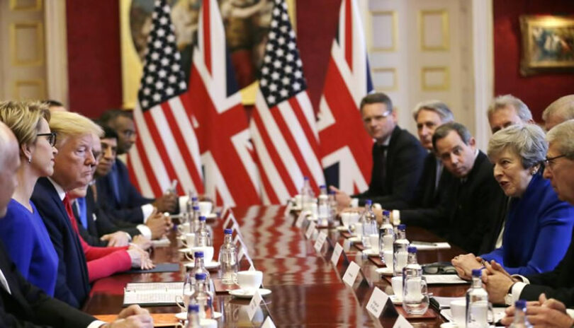 Donald Trump y Theresa May aseguran alcanzar un ambicioso tratado comercial